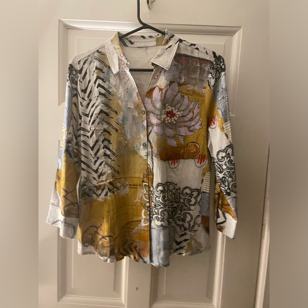 Dolcezza Artisan Button Down Top - image 1